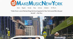 Desktop Screenshot of makemusicny.org