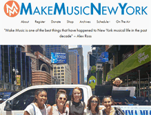 Tablet Screenshot of makemusicny.org